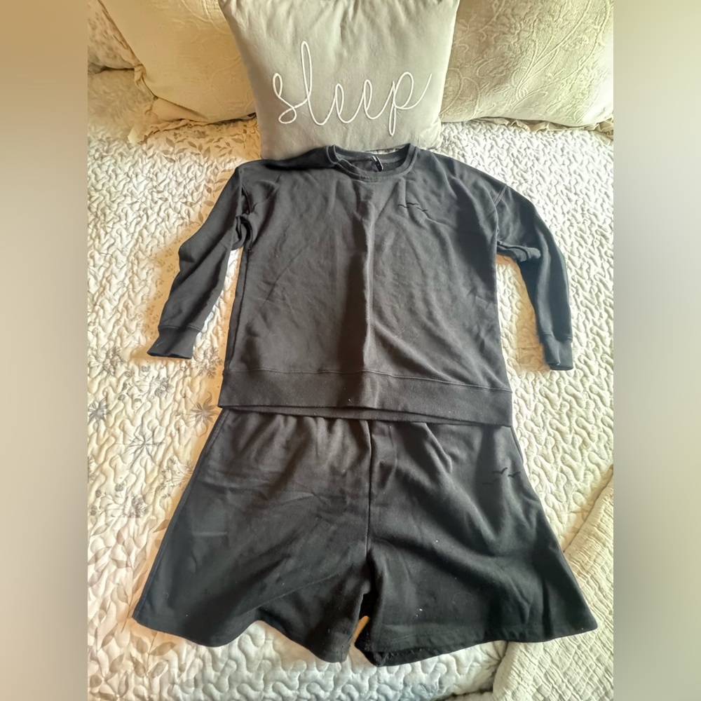 Black Lazypants Lounge Set